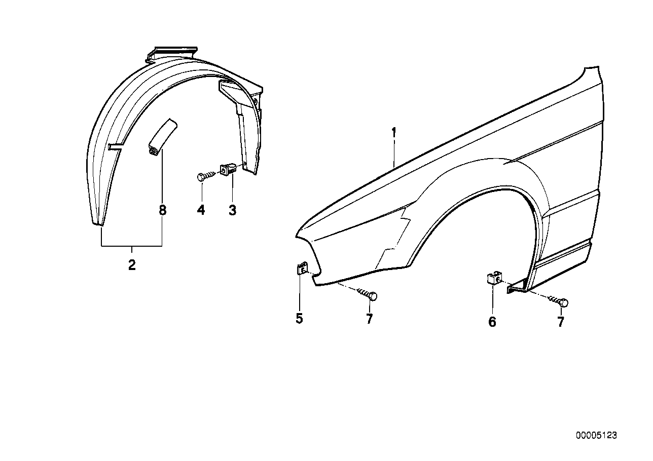 BMW 51718108829 Sealing