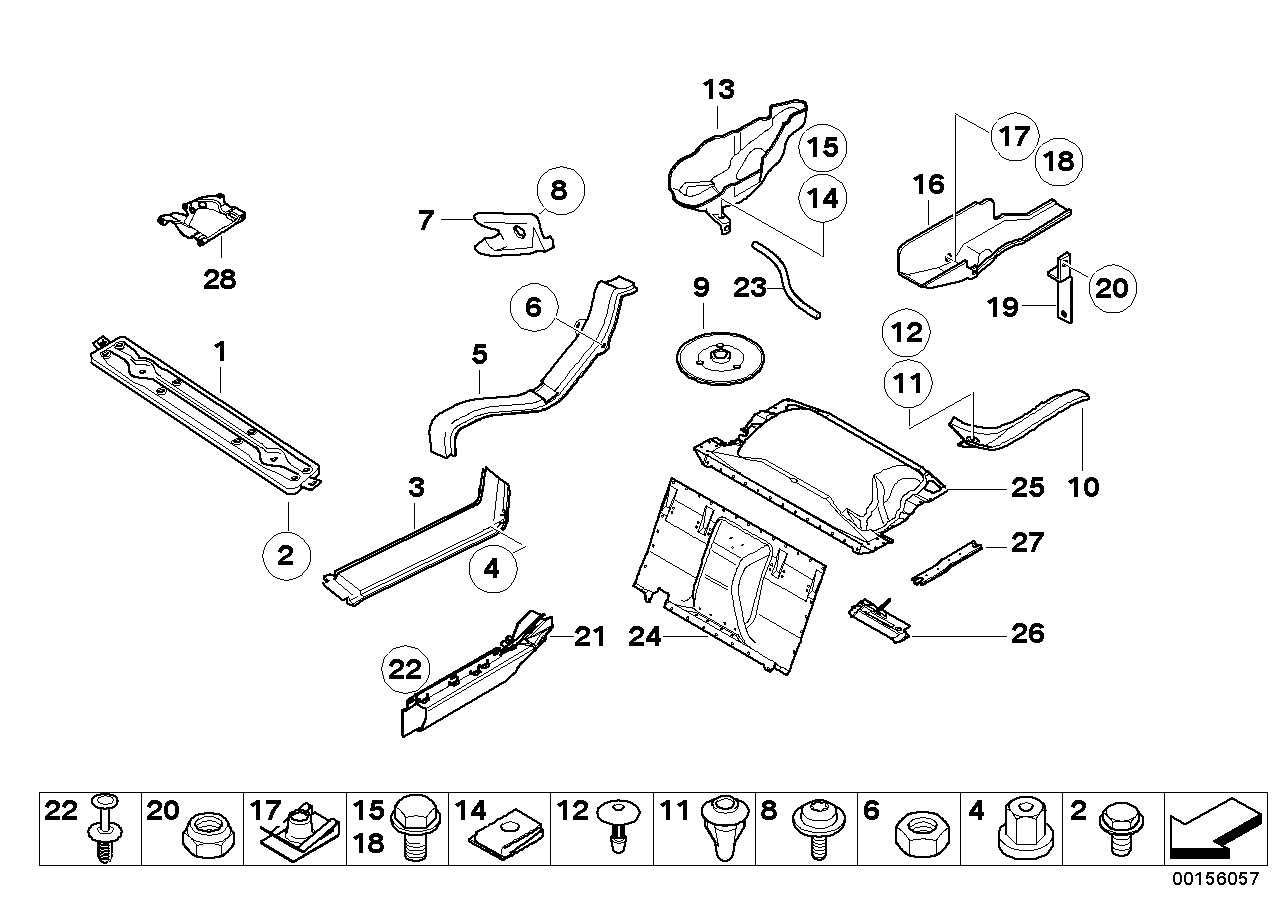 BMW 07149145863 Clip Nut