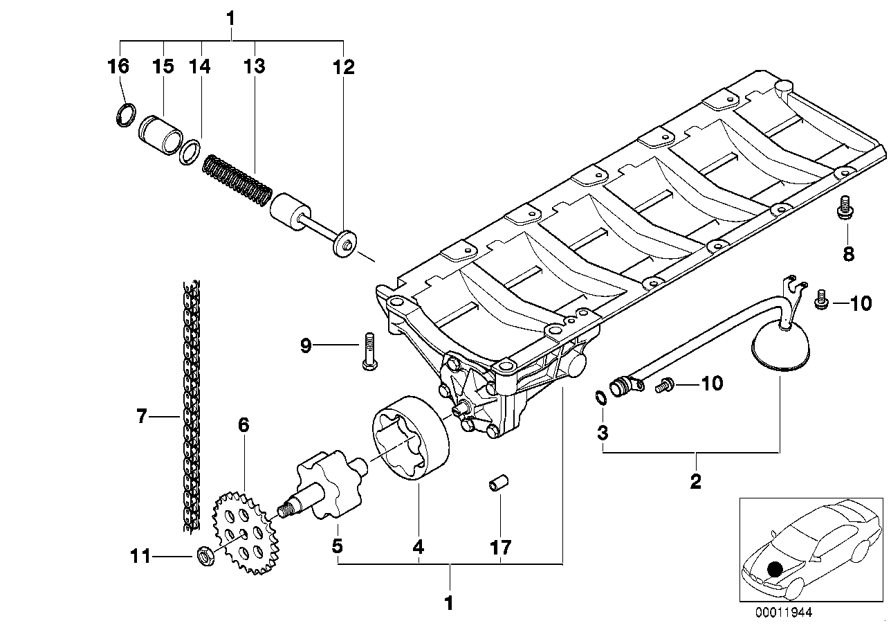 BMW 11411432736 Suction Pipe