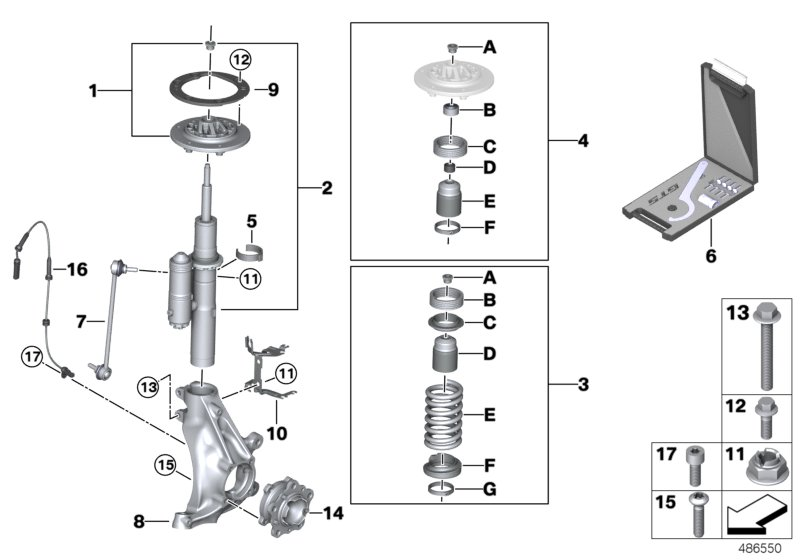 BMW 34307854039 LEFT ABS/BVA TUBE BRACKET