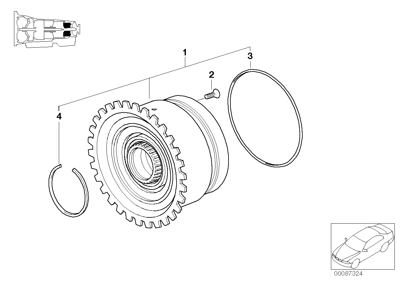 BMW 24231421537 Countersunk Screw