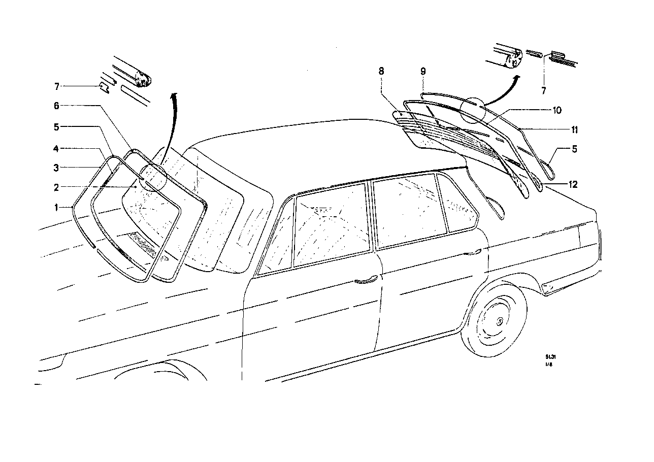 BMW 51311802536 Sealing Frame