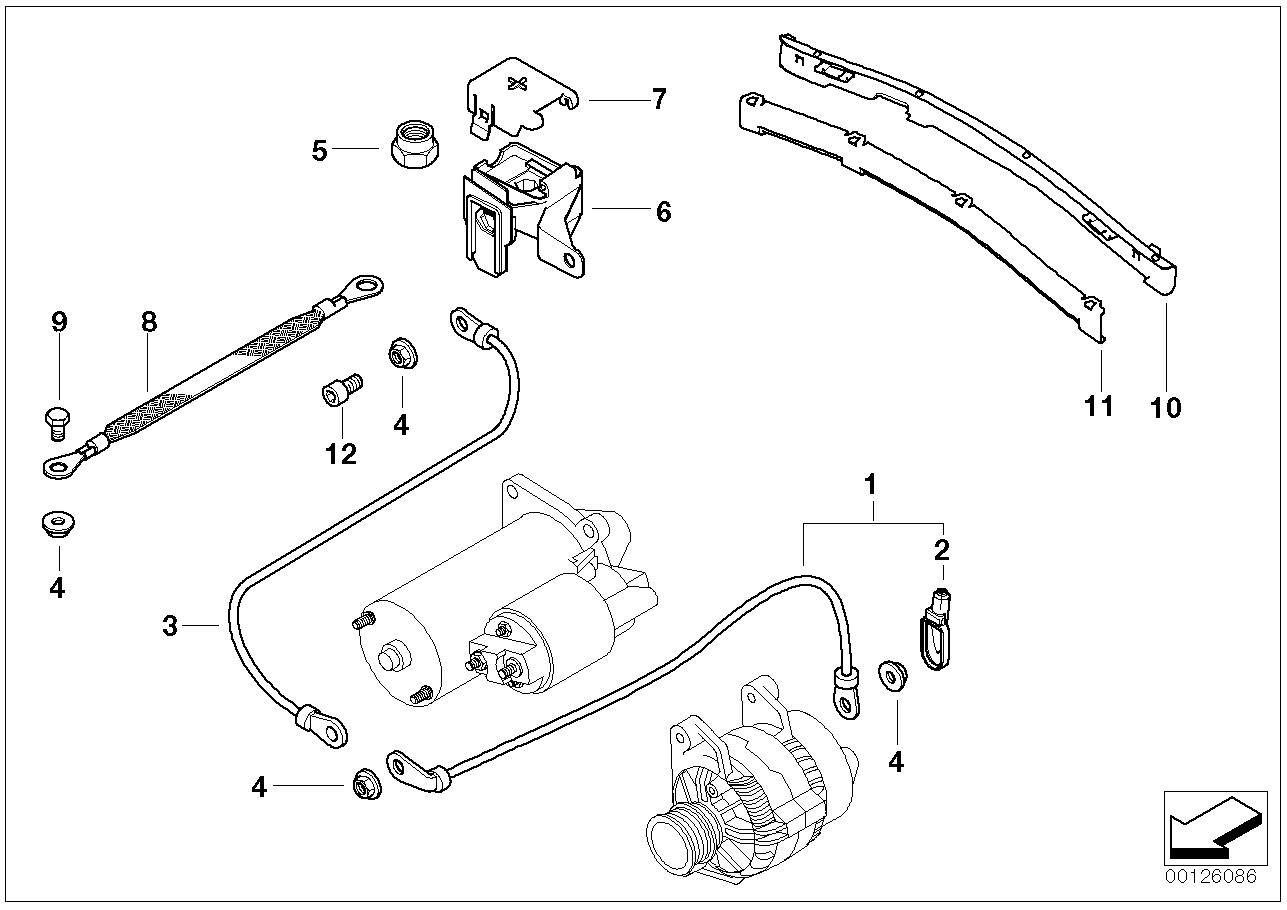 BMW 61138387540 Base B