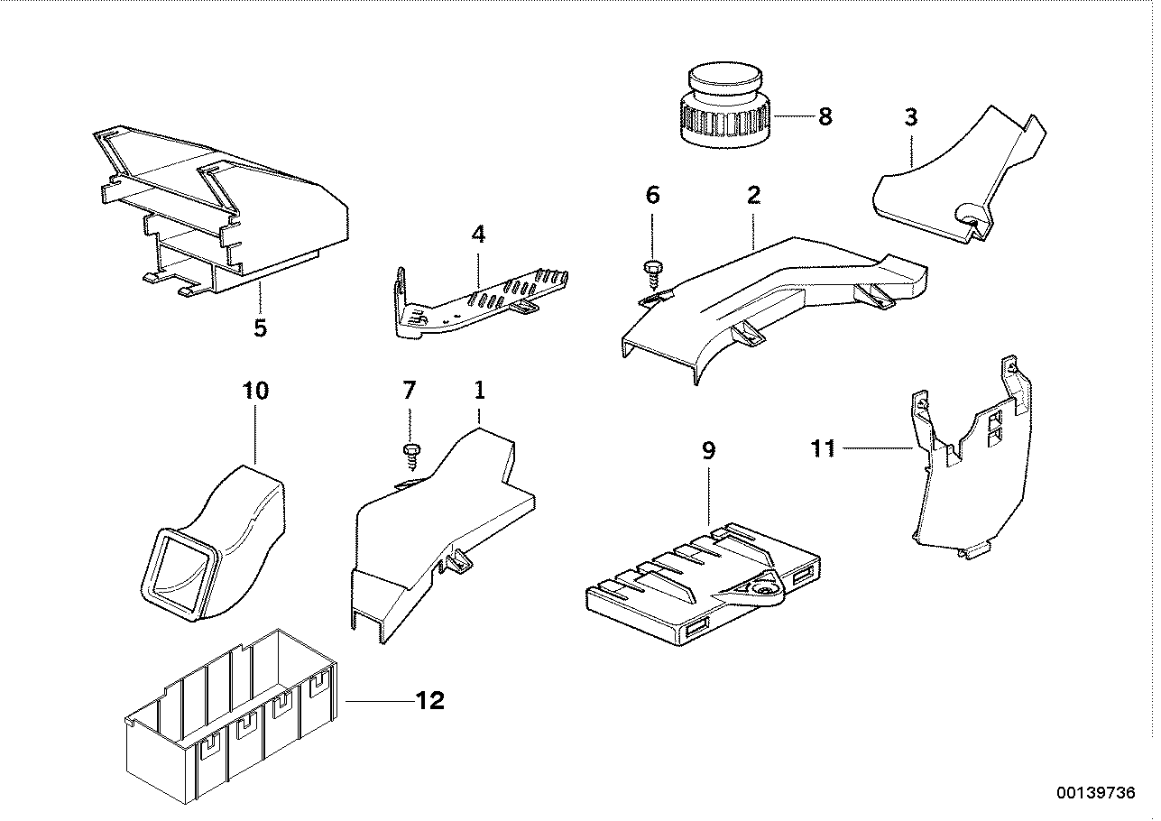 BMW 61131387775 Control Unit Support