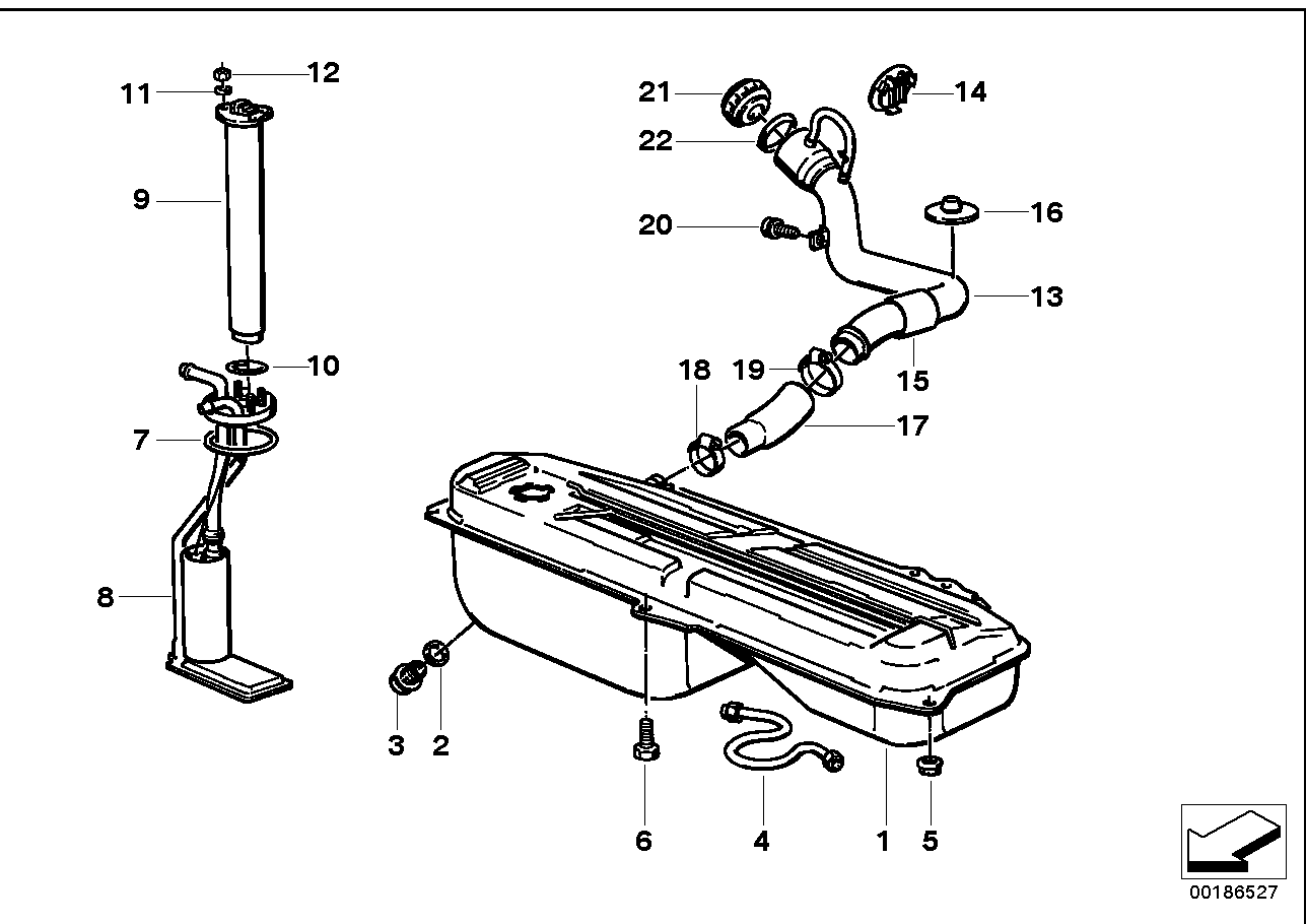 BMW 16131178752 Distribution Piece