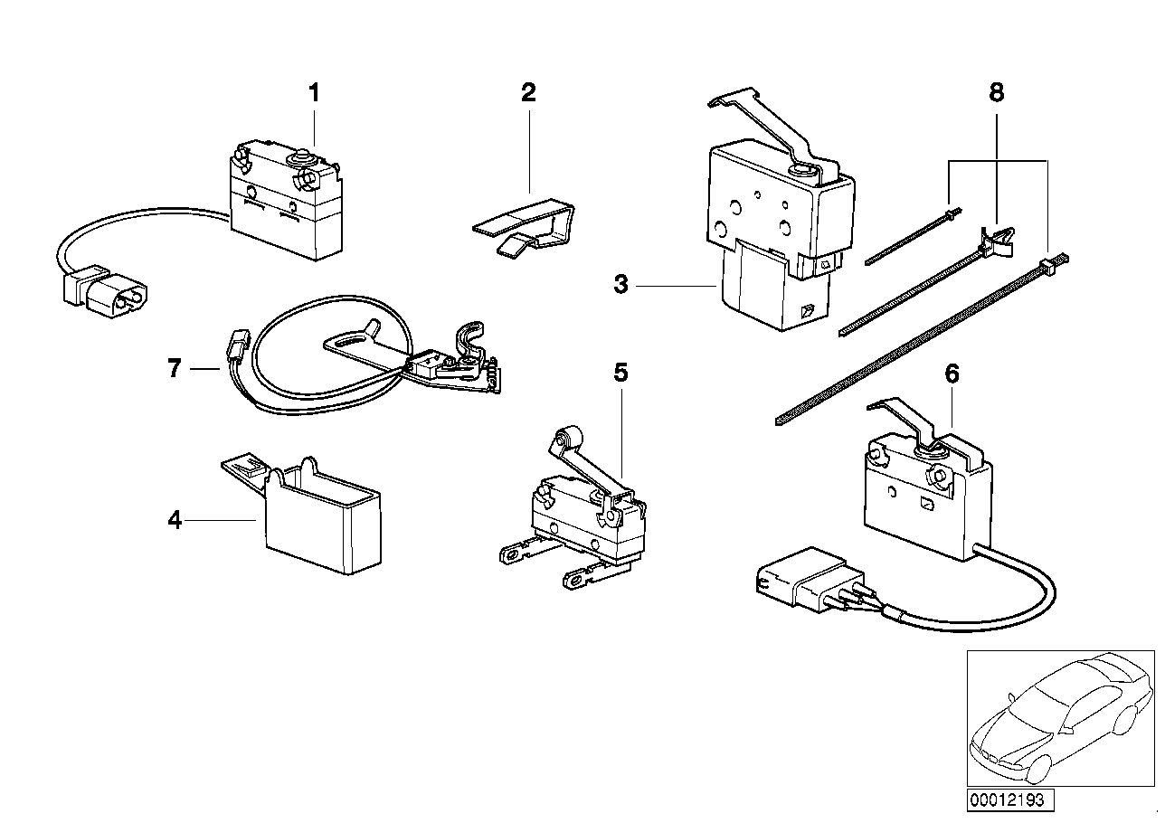 BMW 61318357702 Micro Switch For Final Disconnect.Of Drive