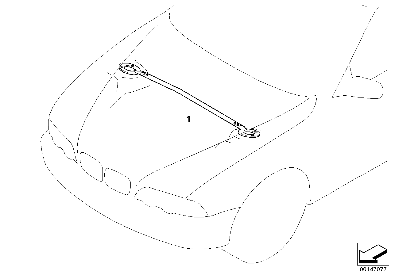 BMW 51710395077 Strut Brace