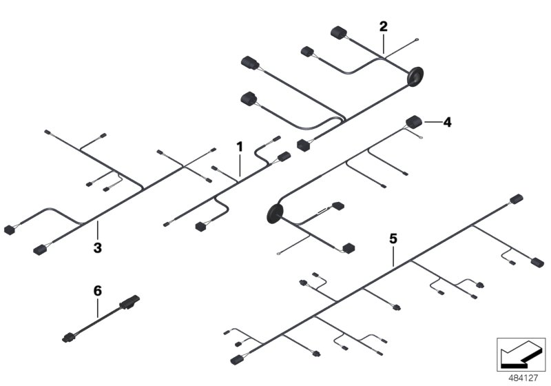 BMW 61129247912 Cable Set, Rear-Axle Slip Control