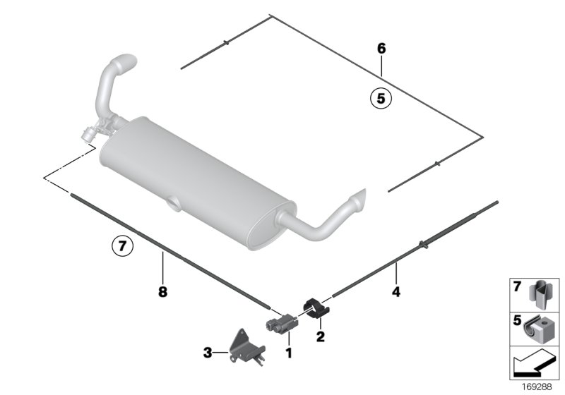 BMW 18307535441 Vacuum Pipe