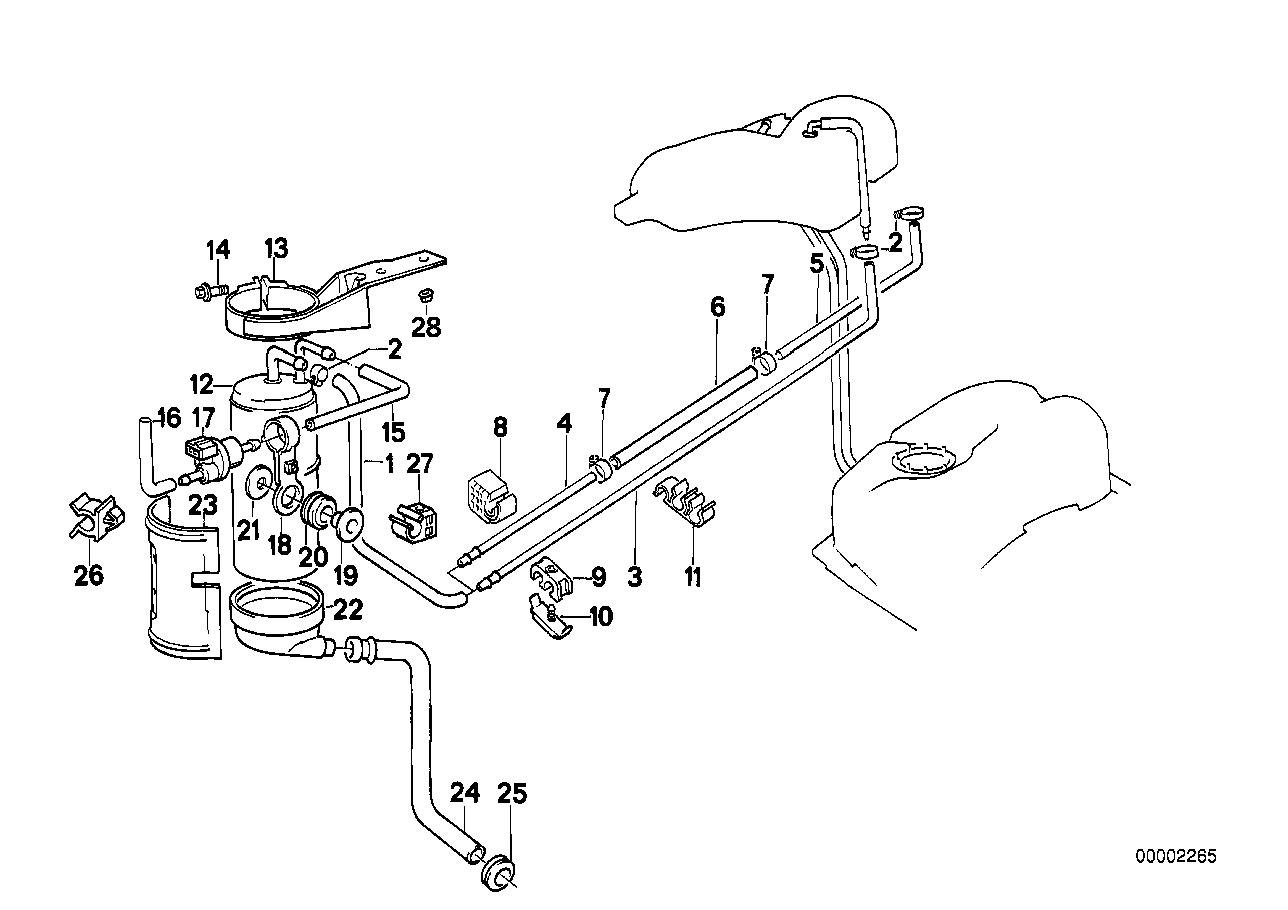 BMW 13901716098 Bracket Ventilation Valve