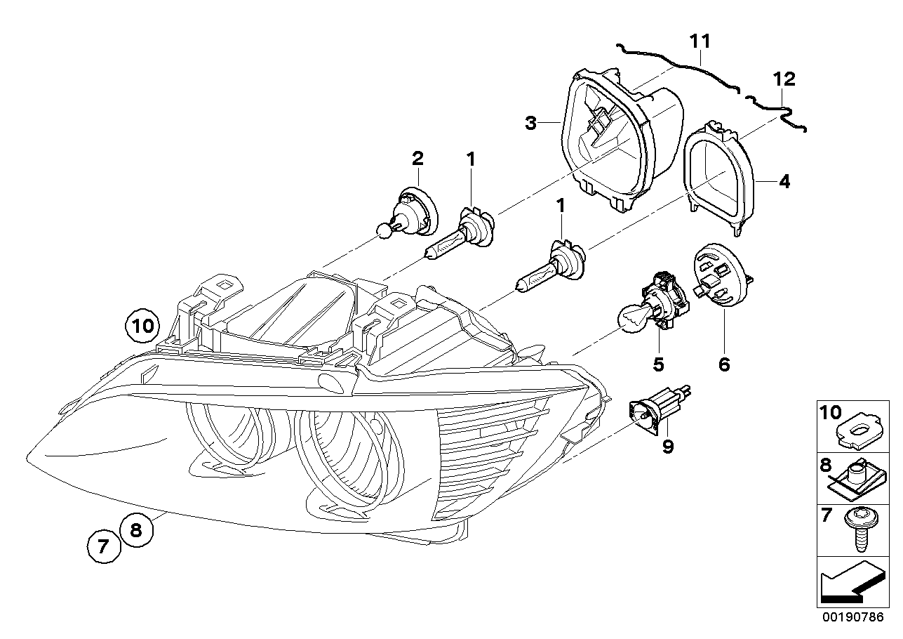 BMW 63112179077 Lighting Unit, Light Rings