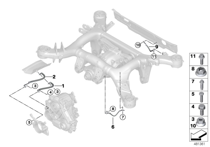 BMW 12428685949 GROUND CABLE