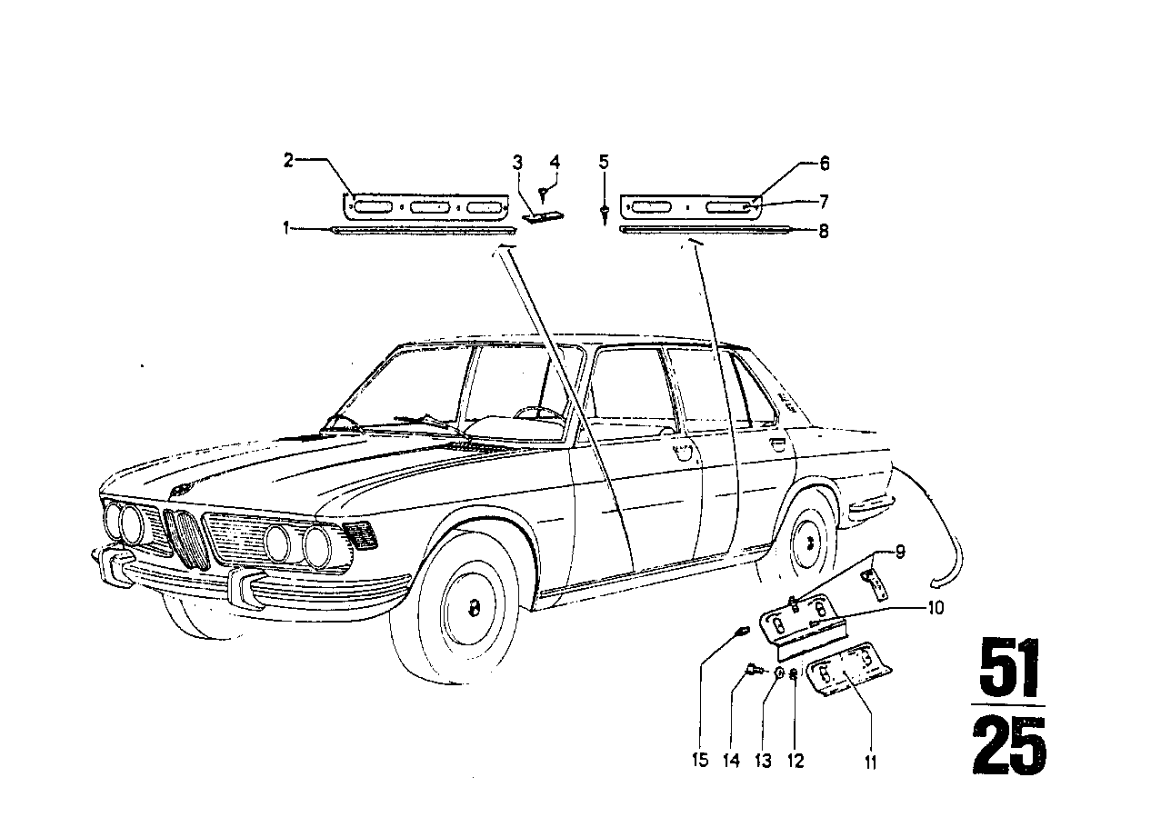 BMW 54129734126 Synthetic Strip