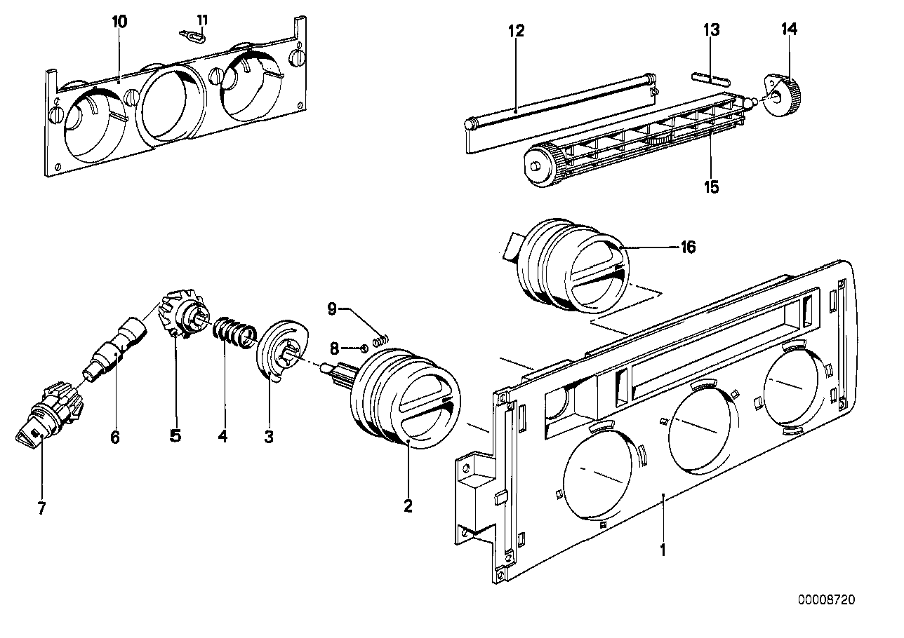 BMW 64111360308 Control Cam