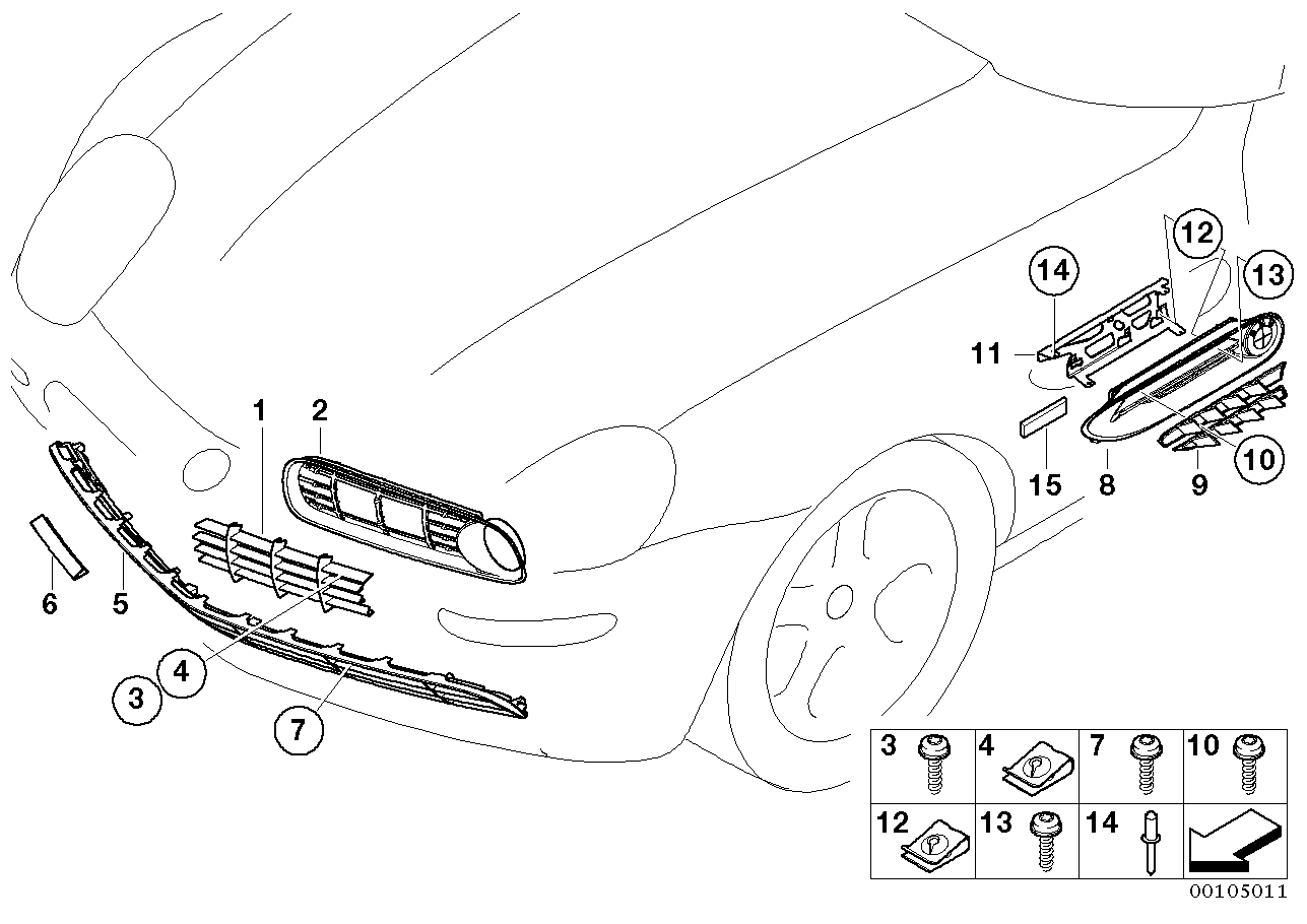 BMW 51137000492 Fillister Head Screw