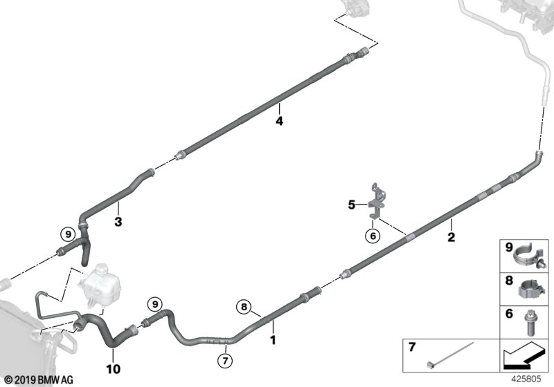 BMW 17127623683 Pipe Support