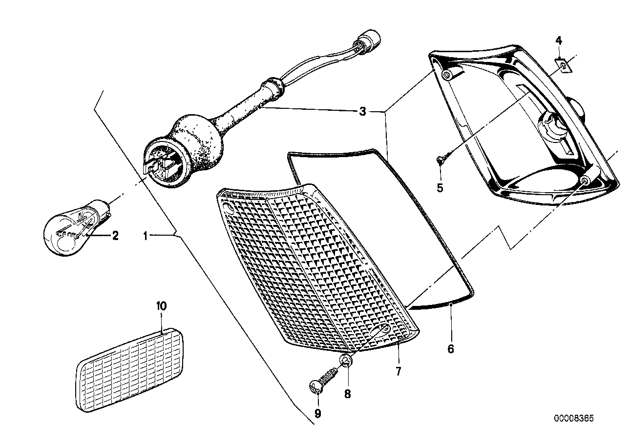 BMW 63131360093 Lens Left