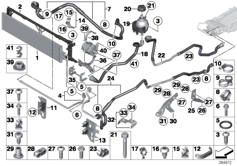 BMW 16131183931 Cable Clip