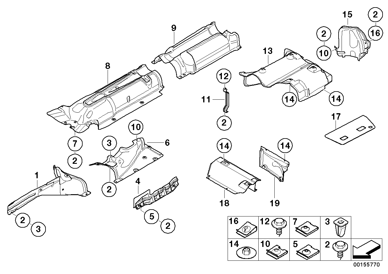 BMW 51487961449 Heat Insulation, Left