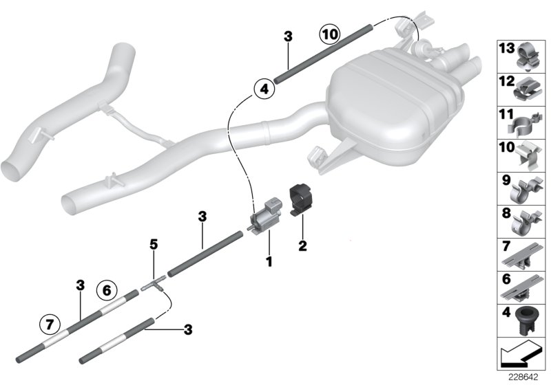 BMW 61136943975 Cable Holder