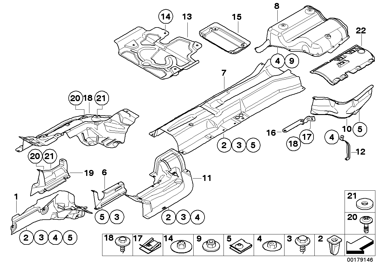 BMW 51487132299 Heat Insulator For Left Rear Wheel Housing