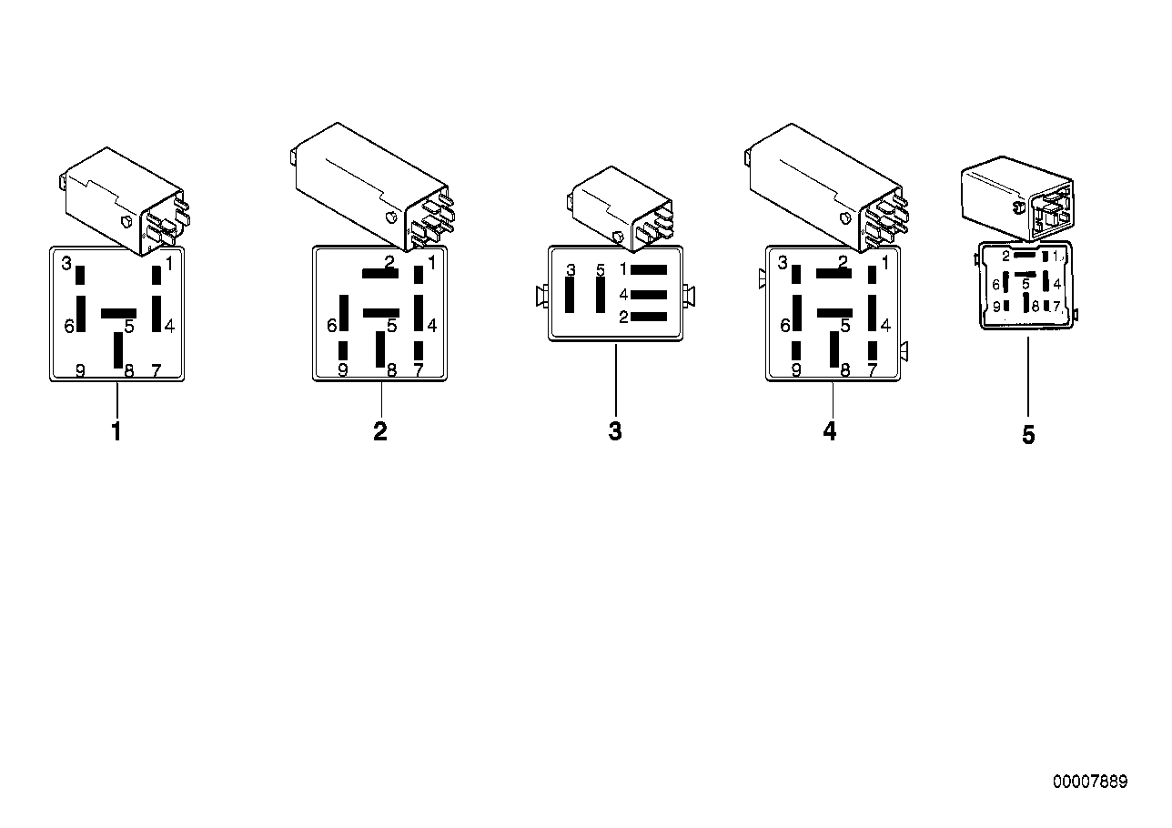 BMW 61358351298 Diode Relay