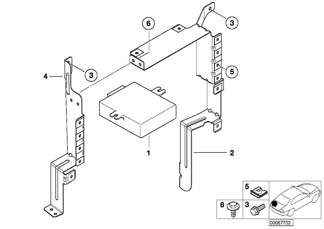 BMW 84416915049 Control Unit, Voice Input System