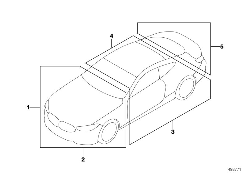 BMW 71246894051 LABEL "TIRE PRESSURE"