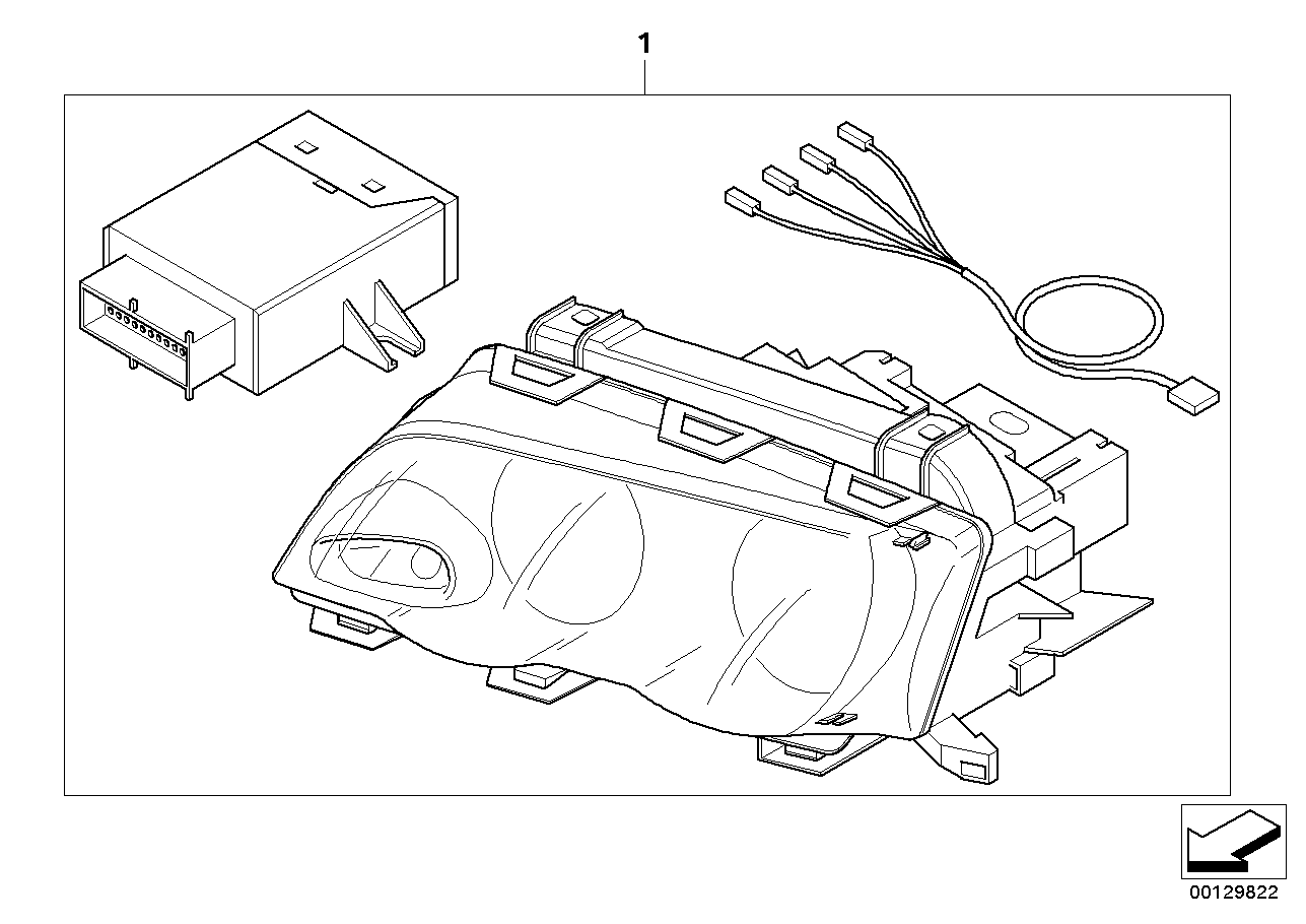 63130304666 Genuine BMW Cornering Light BMW Parts Deal