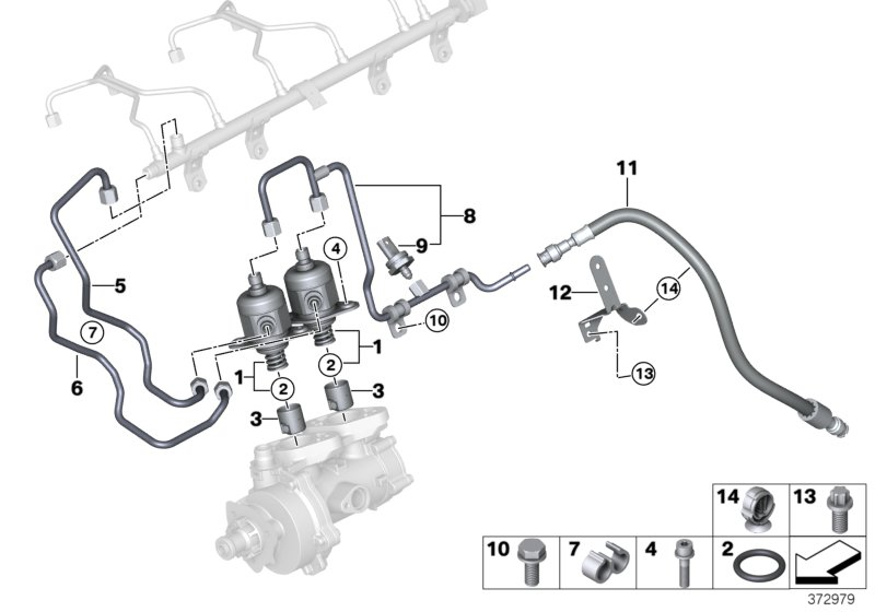 BMW 13537848562 High Pressure Pipe