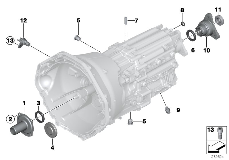 BMW 23217537917 Hexagon Nut With Collar