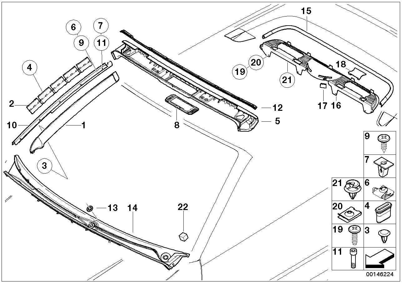 BMW 51438239975 Holder