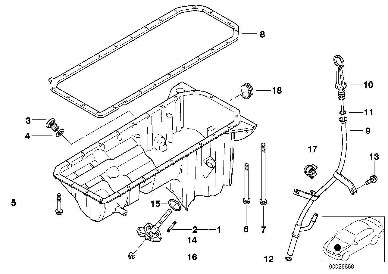 BMW 07119900259 Hex Bolt With Washer