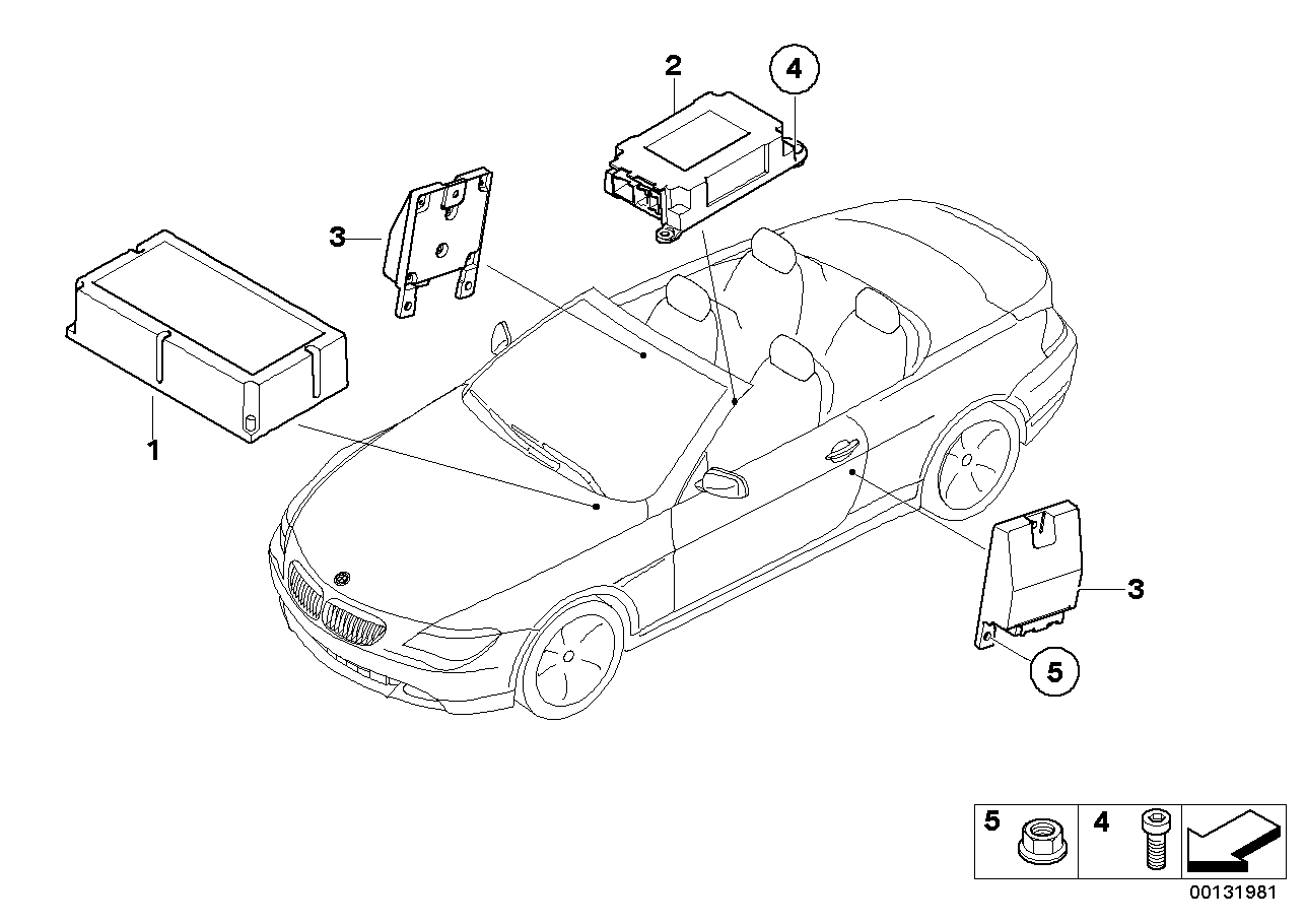 BMW 65776976466 Sensor, Vehicle Centre