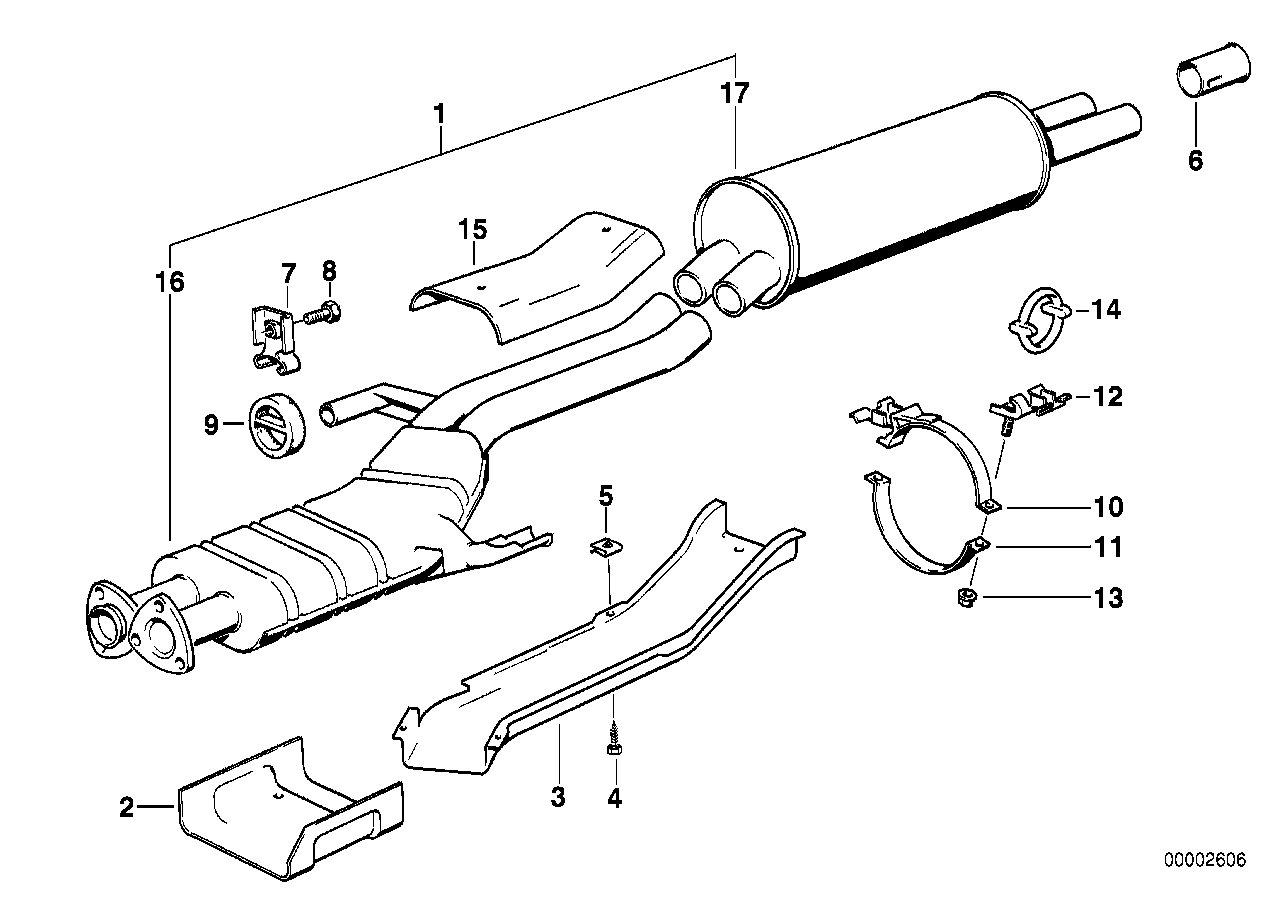 BMW 82119413973 Tailpipe Trim, Chrome