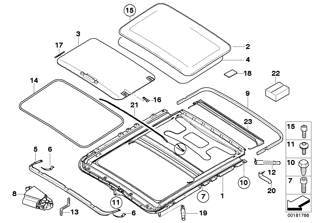 BMW 54137134547 Drip Moulding