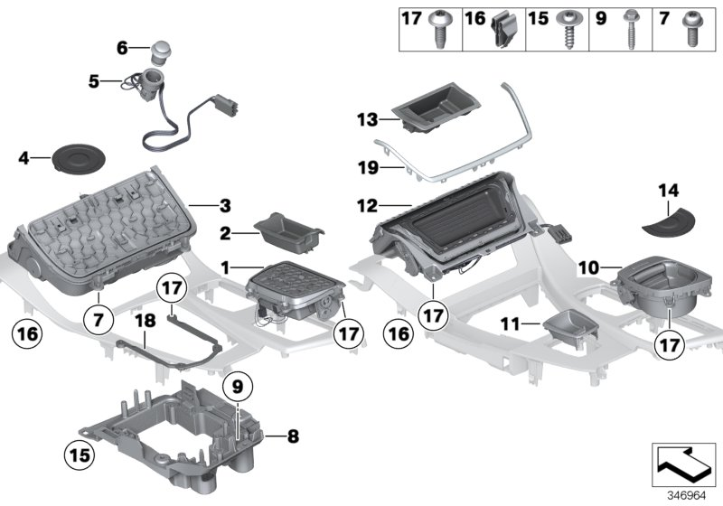 BMW 51169213655 Insert, Storage Compartment