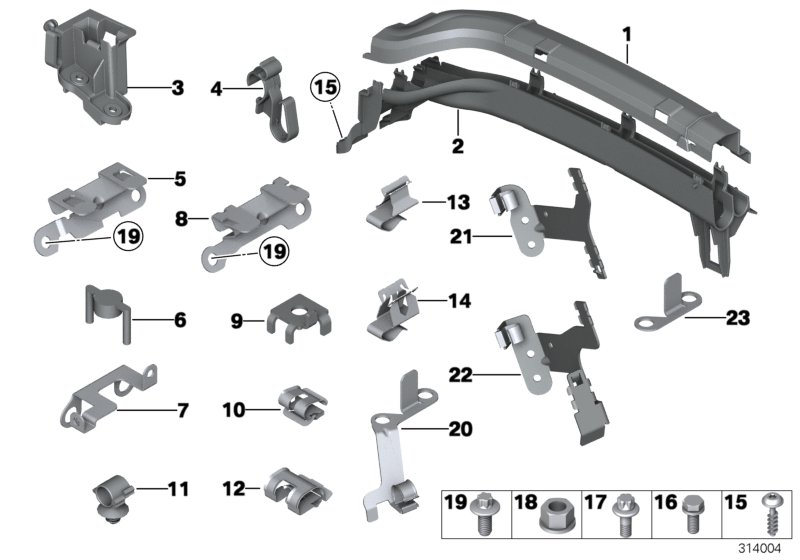 BMW 12527591949 Bracket, Cable Harness