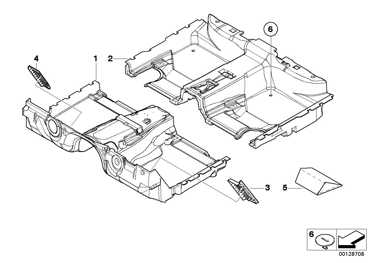 BMW 51477013909 Floor Covering, Rear