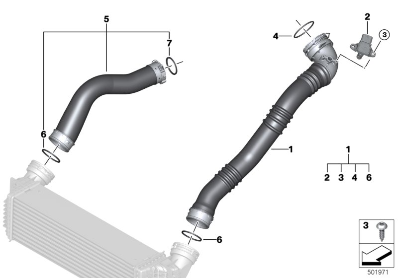 BMW 13628667585 PRESSURE SENSOR