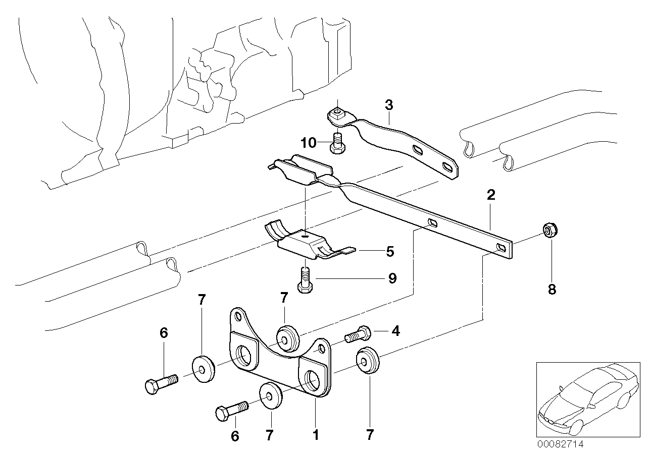 BMW 18207502344 Bracket