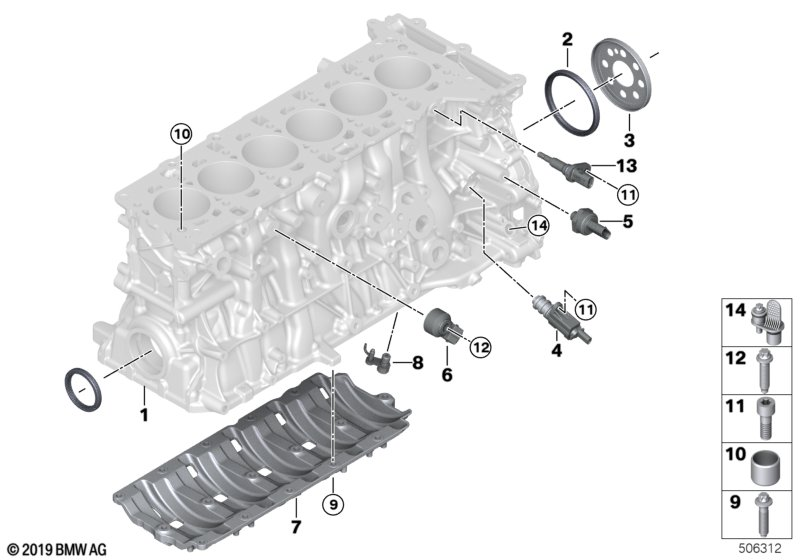 BMW 13628661436 Bauteil Temperature Sensor