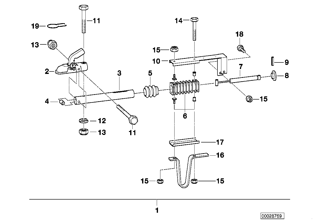 BMW 86190136993 Tow Hitch