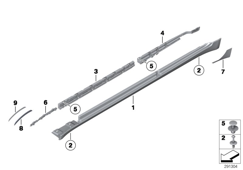 BMW 51137343761 SET, ADHESIVE TAPE