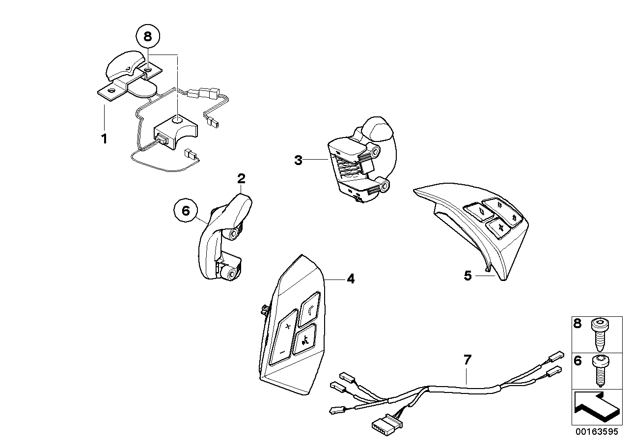 BMW 07119906308 Countersunk Screw