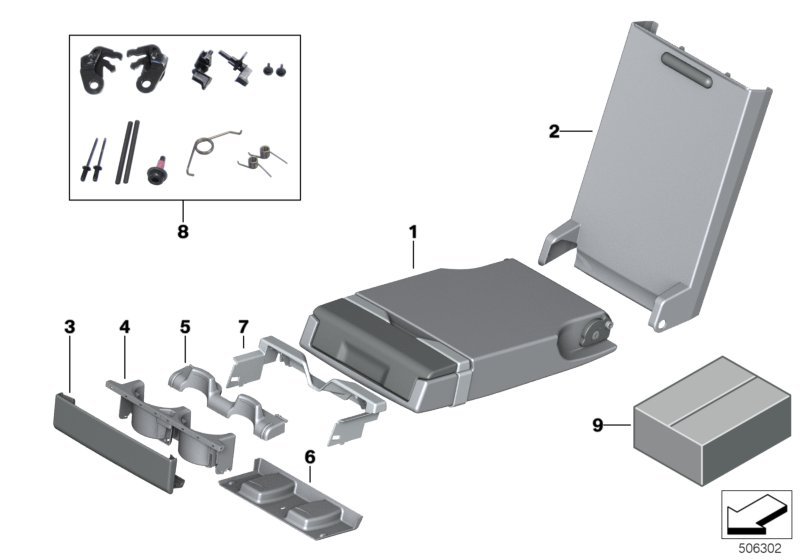 BMW 52207951561 REPAIR KIT, CUP HOLDER