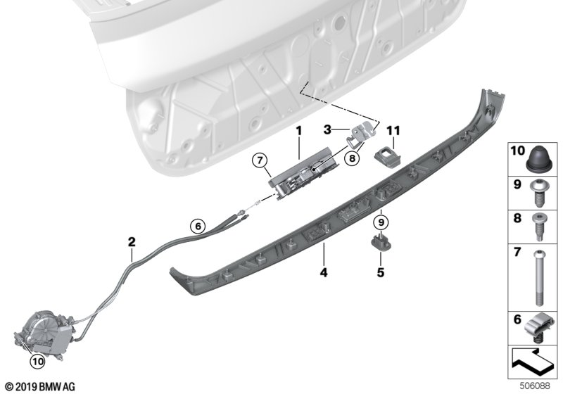 BMW 46717704755 Fillister Head Screw