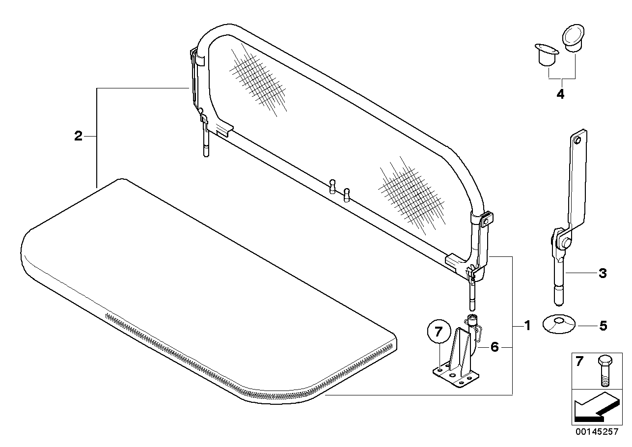 BMW 82159415972 Window Deflector