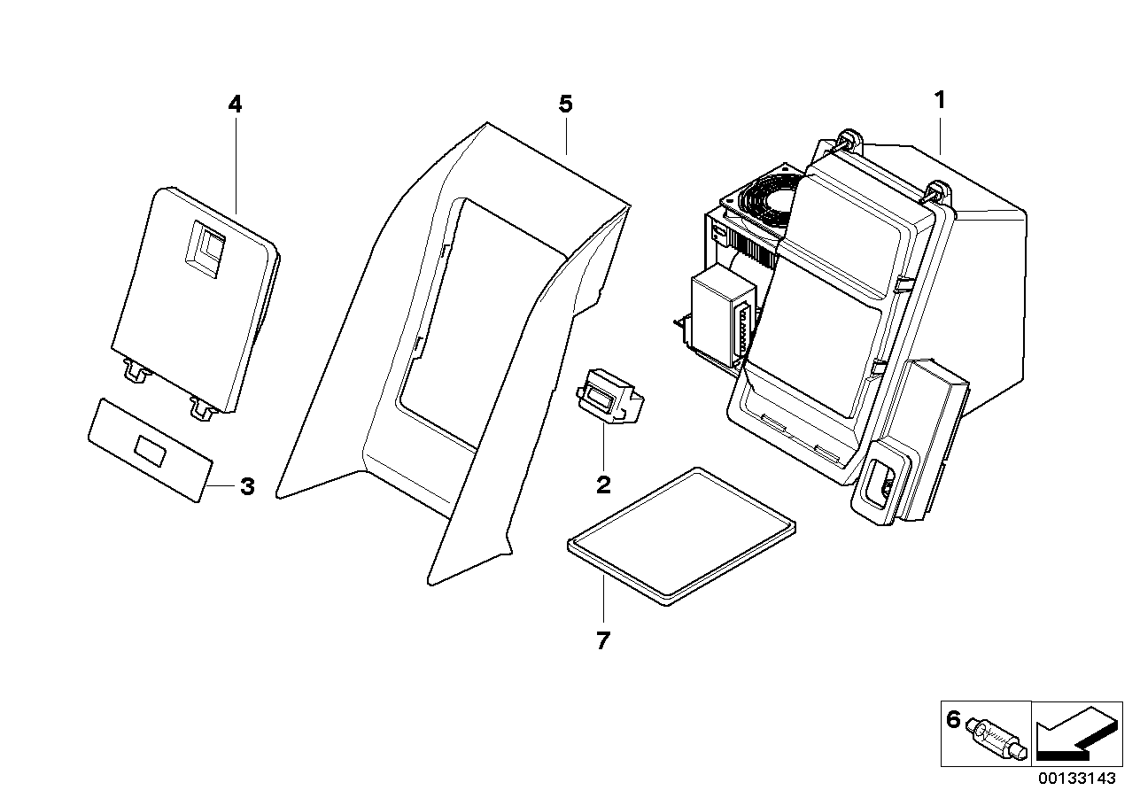 BMW 64117896492 Coolbox