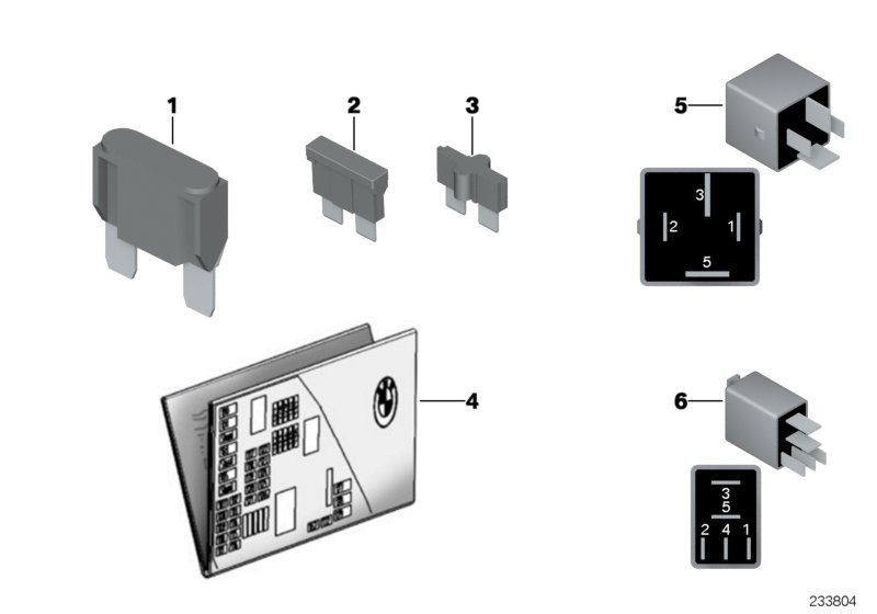 BMW 71239315152 Map, Fuse Grouping